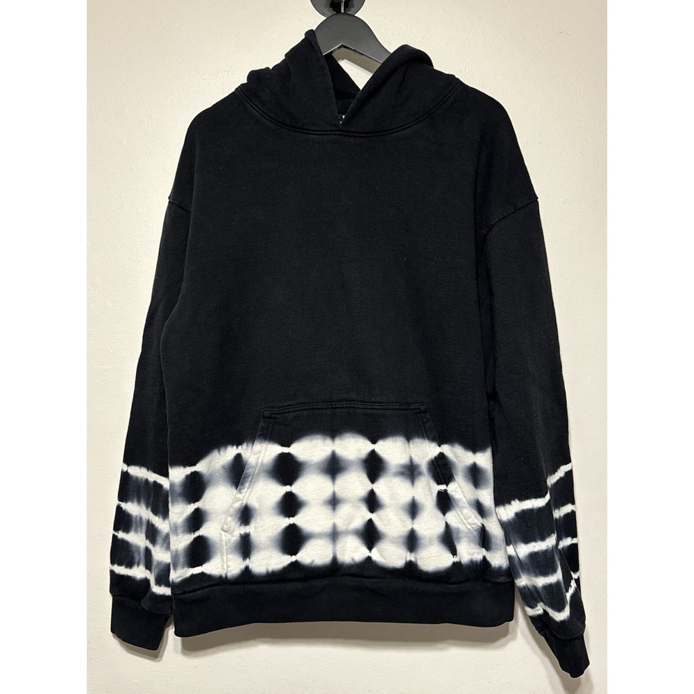 Talentless Hoodie XL Black Tie Dye Pullover Heavyweight Streetwear Minimal